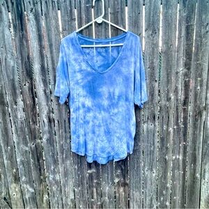 AE Blue Tie-Dye Women's Top